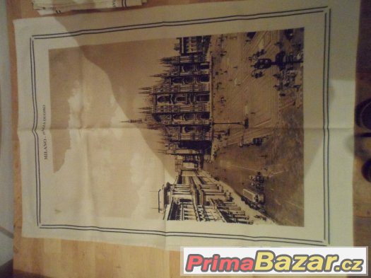 3x dekoračni nové ubrousky z Itálie, 100% bavlna – fotografie 1
