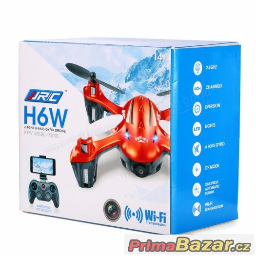 Dron JJRC H6W WiFi FPV s 2MP 720P kamerou RC Quadcopter – fotografie 3