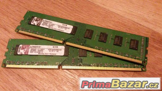 Paměti - 2x 2GB DDR3 Kingston KVR1333D3N9K2/4G CL9, 1,5V – fotografie 1
