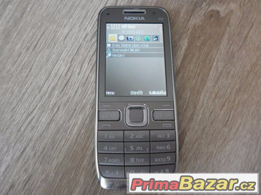 Nokia E52, 3.2MPx, perfektní stav, plně funkční, stříbrná – fotografie 1