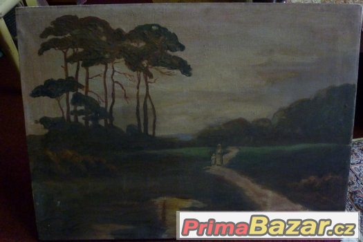 Olej na plátně obraz sign Drbola?? Mařušačka ?? 1850 – fotografie 2