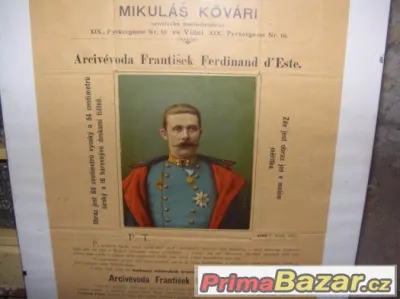 Nabídkový list na portrér Ferdinandadaď Este