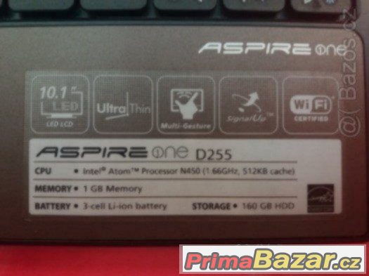 Netbook Acer One 255 – fotografie 3
