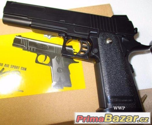 Airsoft replika COLT M-1911 celokovová Typ K-9 – fotografie 2