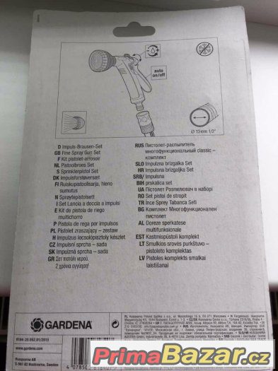 Gardena zavlažovací sprcha set Aqua stop - NOVÁ – fotografie 3