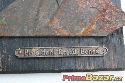 Železný reliéf President Dr.Ed.Beneš – fotografie 2