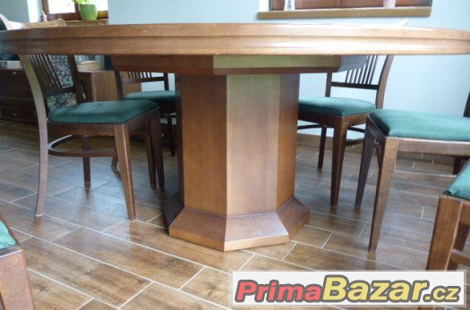 Prodám stůl 160 cm + 8x židle cena 13999 korun – fotografie 2