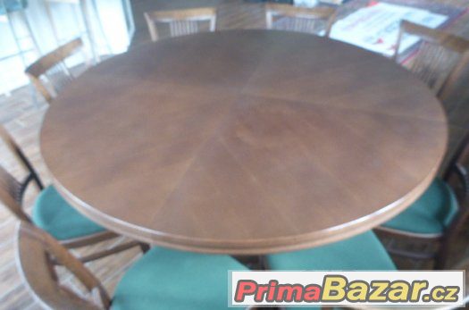Prodám stůl 160 cm + 8x židle cena 13999 korun – fotografie 5