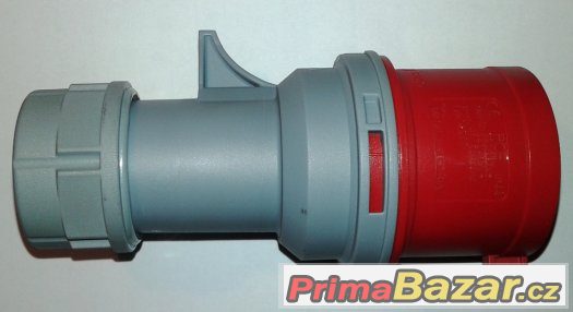 Třífázová vidlice - 5 pólová, 32A / 400V, krytí IP 44, TT – fotografie 1