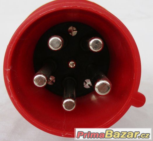 Třífázová vidlice - 5 pólová, 63A / 400V, krytí IP 44 – fotografie 4