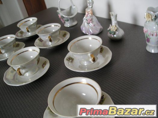 Porcelánová růžová sada - kompletní. – fotografie 5