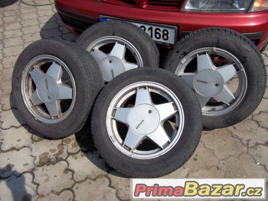 4x 185/60R14 komplet Alu kola 3-5mm. Hezké – fotografie 1