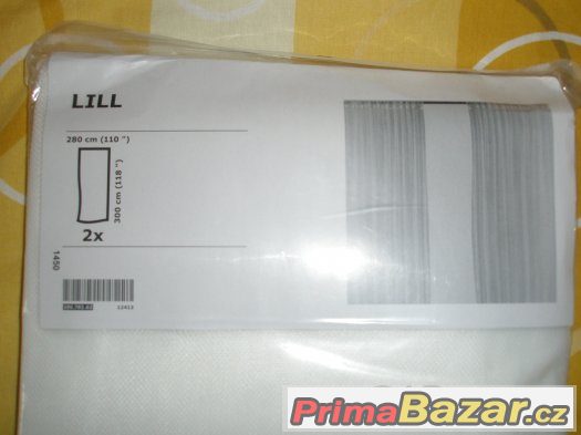 záclona bílá LILL 1 pár z IKEA – fotografie 2