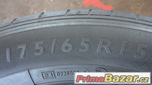 2x letní pneumatiky Dunlop 175/65/R15 – fotografie 3