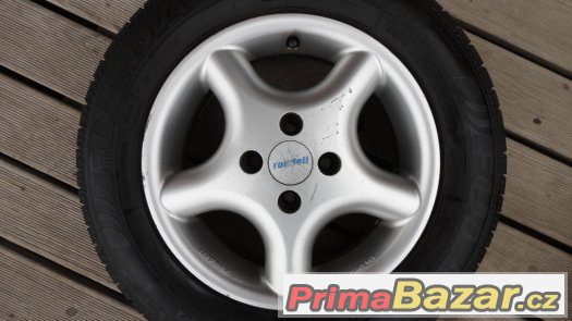 4x alu kola Rondell R14 4x100+ 4x letní pneu Fulda 185/65/14 – fotografie 4