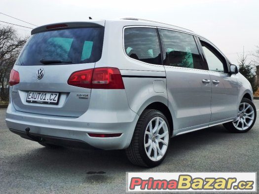VW SHARAN 2012 TDI 125 kW Tažné Bixenon Kůže 11xBag -DPH – fotografie 3