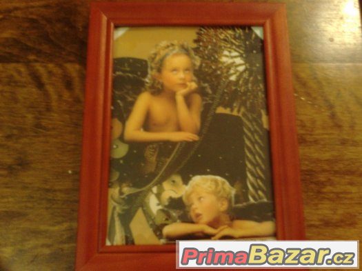 krásný obrázek Andělé štěstěny13x 18 cm s rámečkem – fotografie 1