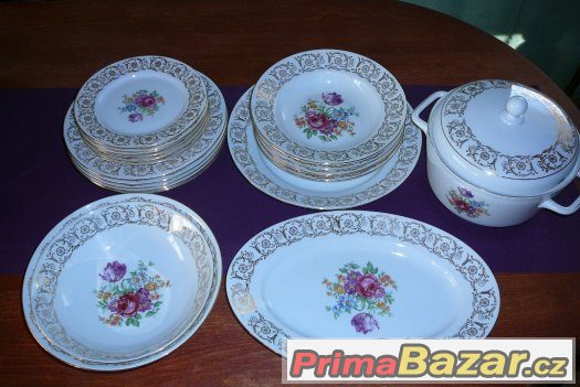 Kvalitní 24-dílná porcelánová souprava – fotografie 2