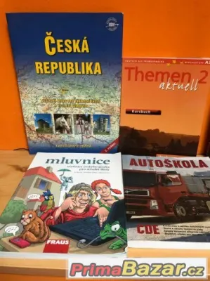 Učebnice/prac. sešity (ZŠ,SŠ) + vypracované knihy k maturitě