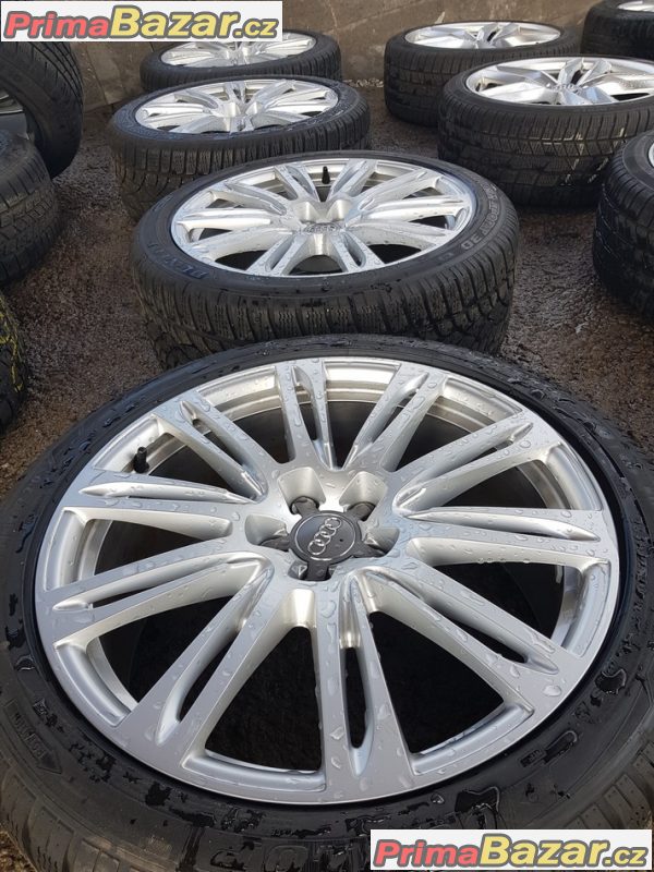 zánovní sada alu kola Audi A8 A7 A6 A4 germ 4H0 5x112 9jx20 et37 c.d.4h0601025ag