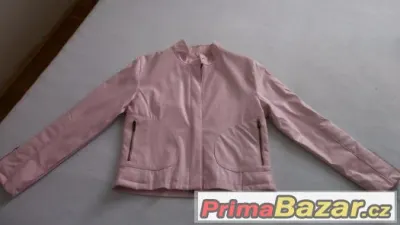 růžová dámská bunda cca. M až L