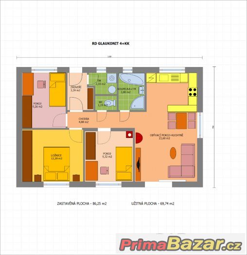 Zděný nízkoenergetický rodinný dům 4+KK – fotografie 3