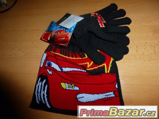 set čepice + rukavice cars – fotografie 3