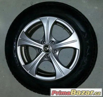 Alu kola skoda 5x100 R15 ET35 + zimní pneu