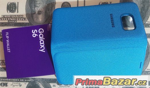 Samsung S6 G920 Pouzdro Knížka Modré – fotografie 1
