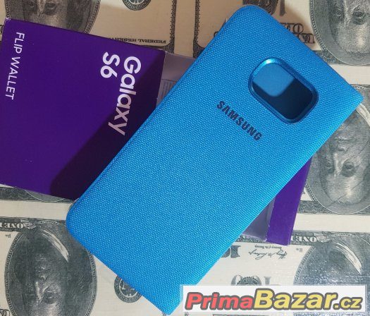 Samsung S6 G920 Pouzdro Knížka Modré – fotografie 4