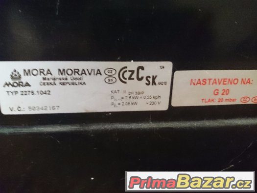 Prodám kombinovaný sporák Mora 2275 – fotografie 2