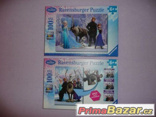 Puzzle Ledové království Najdi 9 rozdílů – fotografie 1