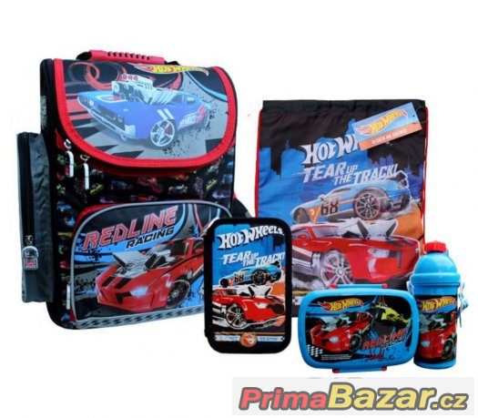 ŠKOLNÍ AKTOVKA BATOH HOT WHEELS 5v1 SET – fotografie 1