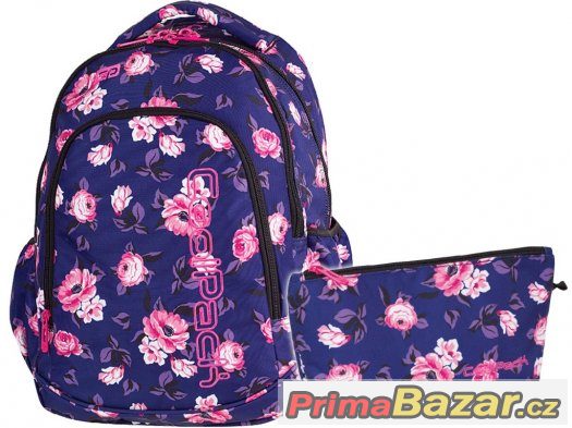 ŠKOLNÍ BATOH COOLPACK PRIME Rose Garden 23L+TERMOTAŠKA – fotografie 1