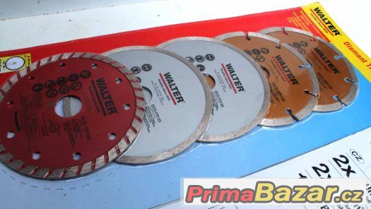 Sada 5 ks diamantových kotoučku 125mm Walter do rozbrusky – fotografie 2