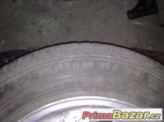 Zimní 195/65R15 M+S 91T Continental 4 ks za 800.-kč – fotografie 2
