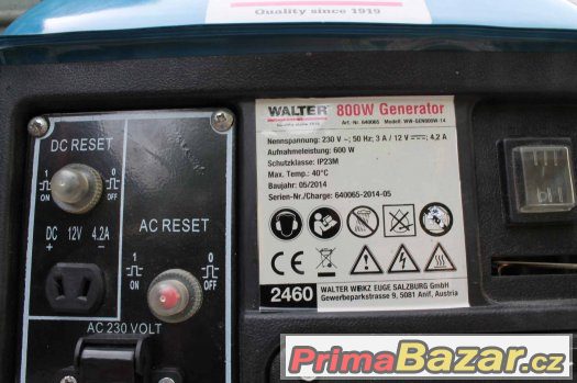 Benzinový generátor 220V/800W a 12V 4,2A – fotografie 3
