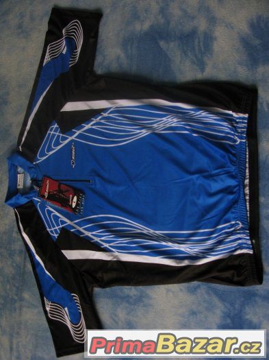 Nový cyklistický dres V-rider vel. L modrý – fotografie 1