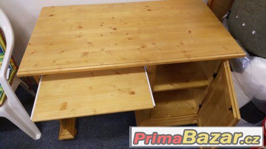 PSACÍ PC STŮL - MASIV - NOVÝ - RETRO - lakovaný – fotografie 4