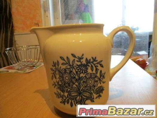 STARÁ PORCELÁNOVÁ KONVICE-značena-kobalt – fotografie 2