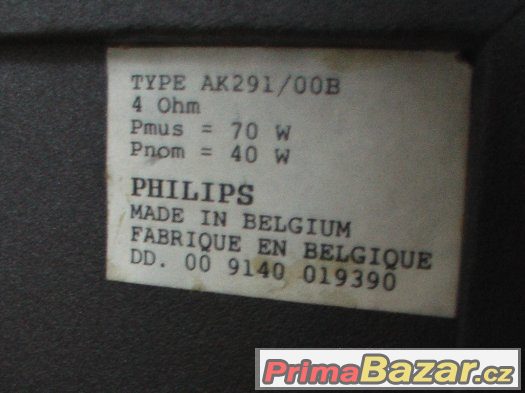 Sestava Philips AK 291/00S+B 2x repro 1x subwoofer – fotografie 1