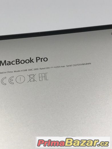 Macbook PRO 15" 2015 - 256GB, 16GB, i7 +Apple care pojištění – fotografie 4