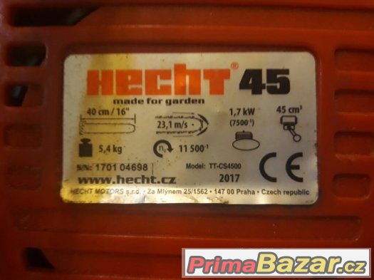 prodám motorovou pilu HECHT 45 – fotografie 2