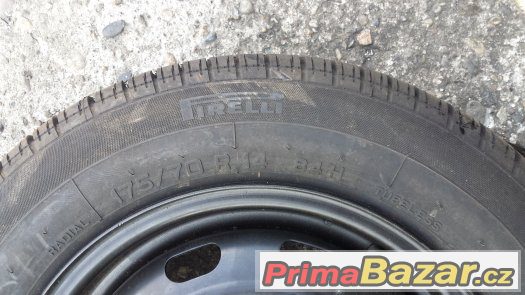 Plech. kolo 5,5Jx14, 5x100, díra 54, PIRELLI P4000 Toyota – fotografie 4