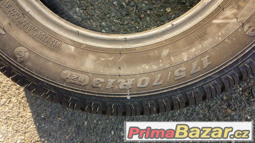 1 ks letní pneu 175/70 R13 Dunlop SP10 3e cca 8 mm – fotografie 4