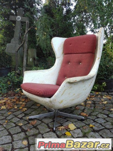 Retro křeslo "ušák" alla / arne jacobsen/ – fotografie 5
