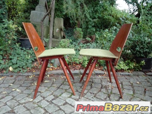 Retro židle / 60. léta / lízátka / brusel 58 – fotografie 2