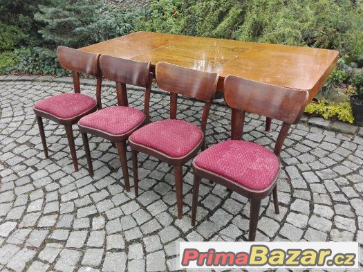 Jídelní sestava / židle / stůl / Thonet / – fotografie 4