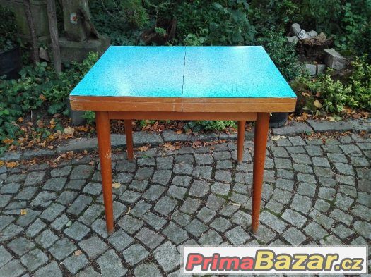 Retro jídelní stůl / rozkládací / umakart / brusel / jitona – fotografie 2