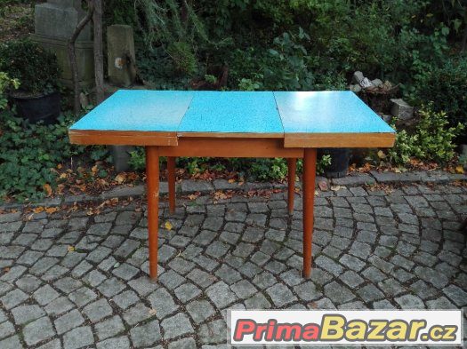 Retro jídelní stůl / rozkládací / umakart / brusel / jitona – fotografie 4